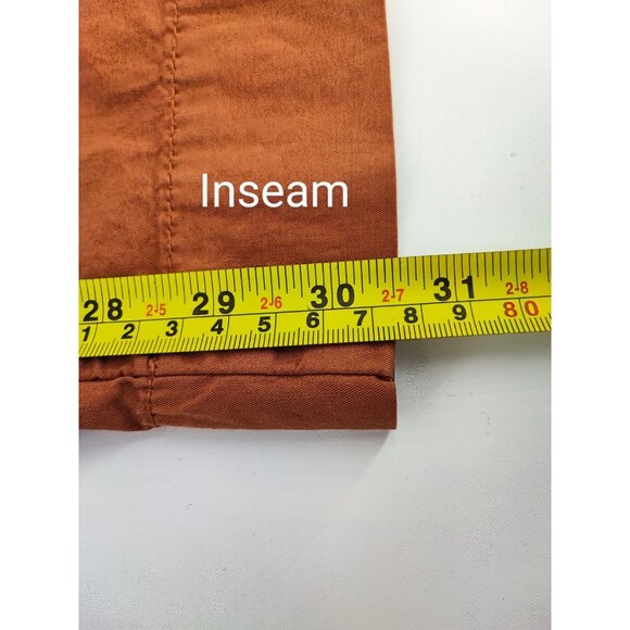 Summum Women's Silky Wide Leg Broek Brown Cotton Pants Size 34 - Picture 12 of 14